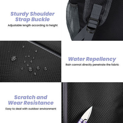 LIGHT Hiking Foldable Backpack with Pouch