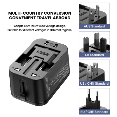 SMART Travel Adapter 2 Type-C 20W PD + 2 USB Charger