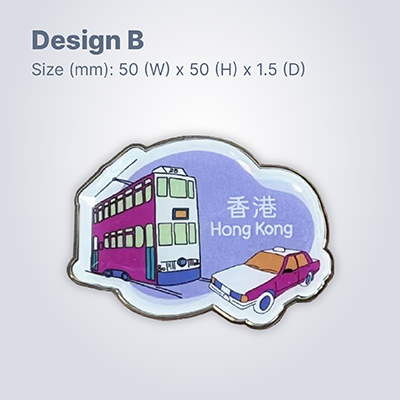 Custom Made Epoxy Collar Pin