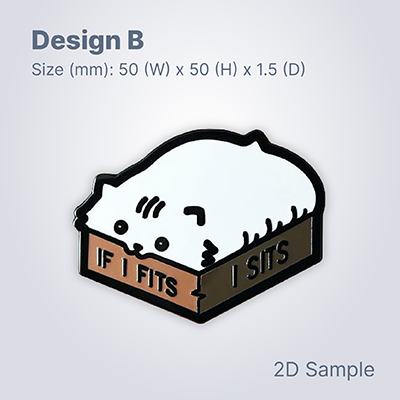 Custom Made Hard Enamel Collar Pin