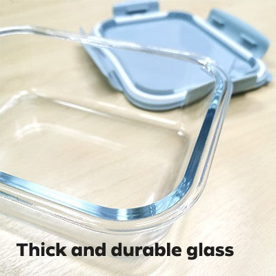 High Borosilicate Glass Lunch 1 Compartment - 1040ml