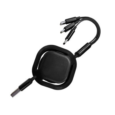 VORTEX 3-in-1 Retractable USB Charging Cable