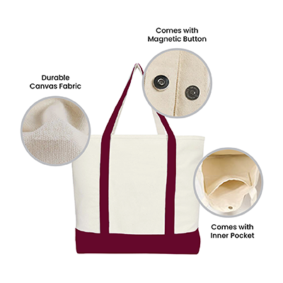 Multipurpose Fashion Tote Bag - 10oz (350x450x90)