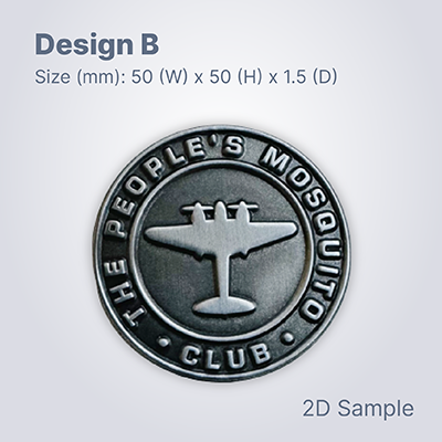 Custom Made Die Struck Collar Pin