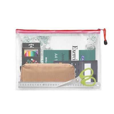 PVC Transparent Netting Pouch - A4 Size