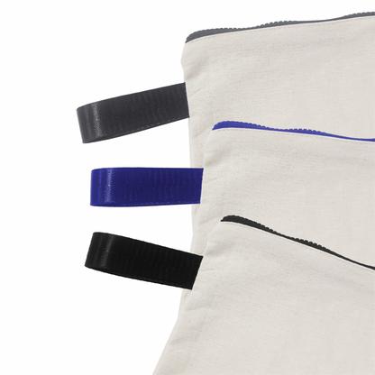 Canvas Zippered Pouch Travel Organizer with Handle - 8oz