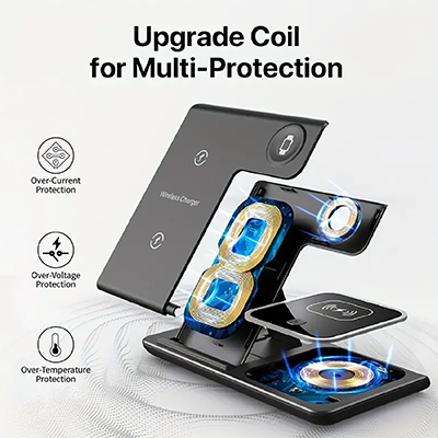 PHANTOM 3 in 1 Wireless Charger Station
