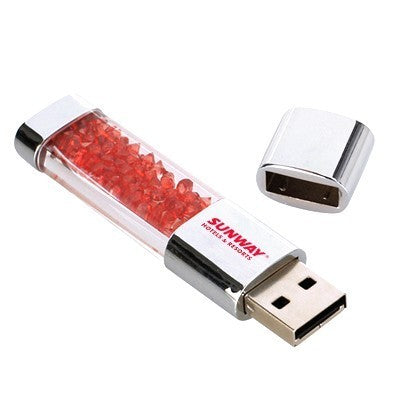 Rhinestone Crystal USB Flash Drive - 16GB