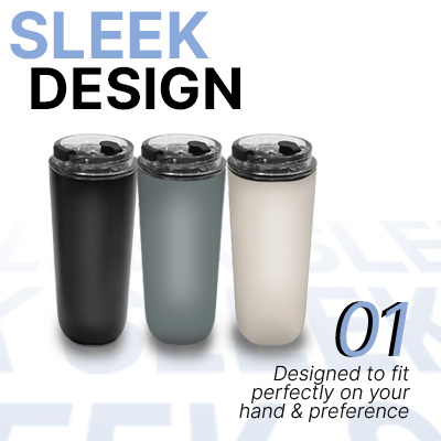 CASSEY Stainless Steel Thermos Tumbler – 580ml