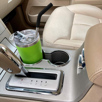 8mm Stainless-Steel Straw with Curved Silicon Tip