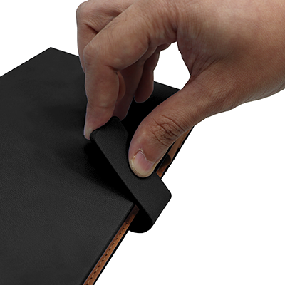 PU Magnetic Hard Case A5 Notebook with Pen Loop