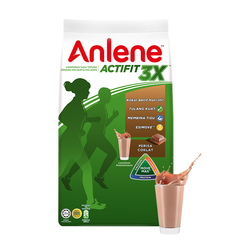 Anlene Actifit 3X Coklat Biasa