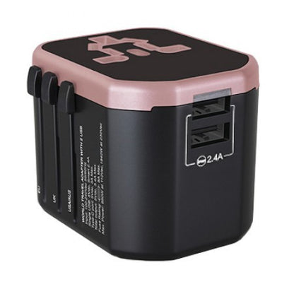 Premium Travel Adapter Dual USB Hub With Smart Charge 2.4A