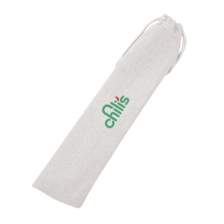 2-in-1 Stainless Steel Drinking Straw Canvas Set