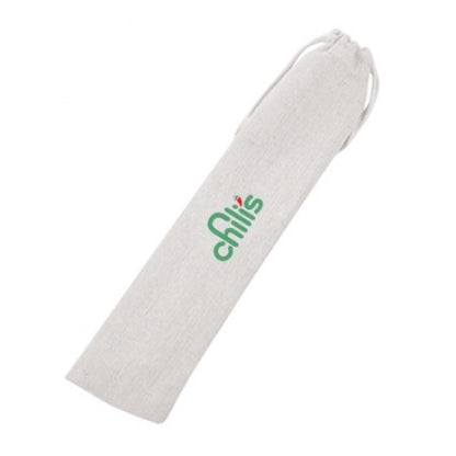 2-in-1 Stainless Steel Drinking Straw Canvas Set