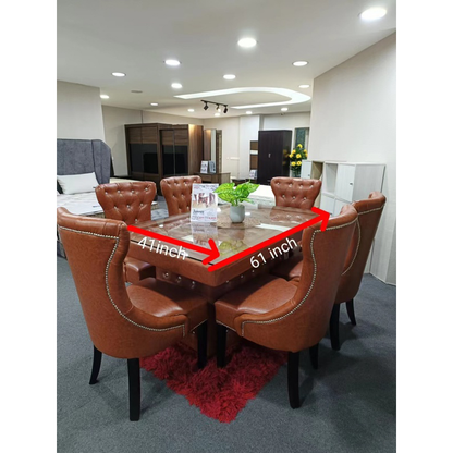 Juneau Chesterfield Dining Set