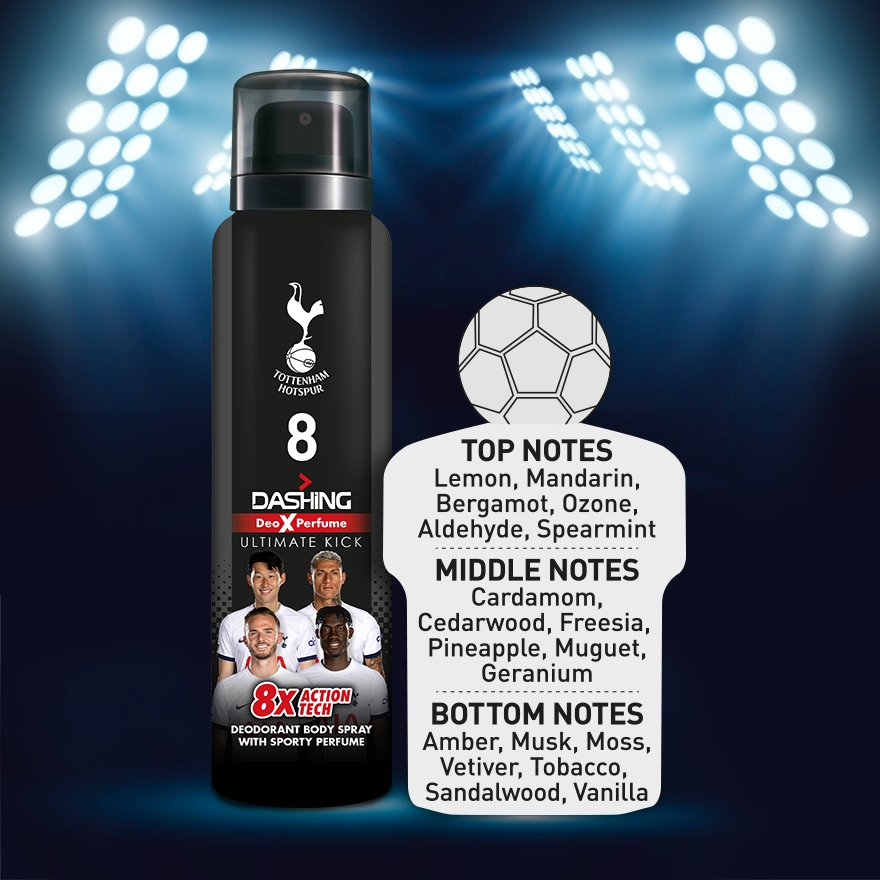 Dashing Tottenham Hotspur Deo x Perfume 125ml