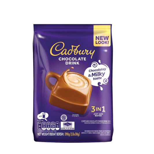 Cadbury Hot Chocolate 3-In-1 Hot Chocolate Drink Minuman 390g