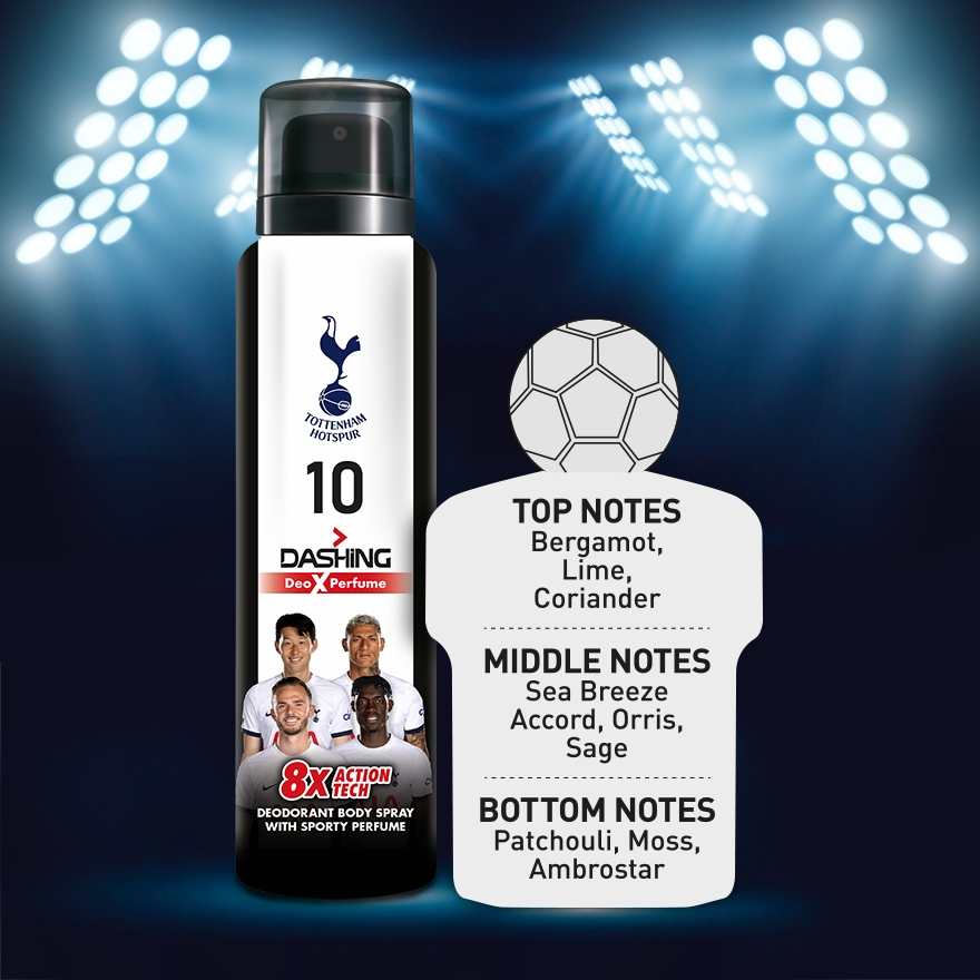Dashing Tottenham Hotspur Deo x Perfume 125ml