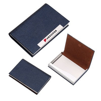 Magnetic Faux Leather Name Card Holder