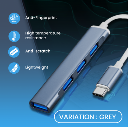 SWIFT 4-in-1 USB 3.0 Hub Type C