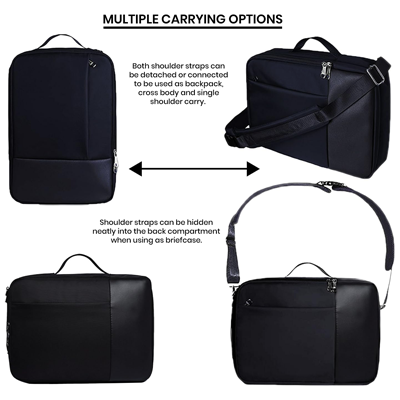 Premium Two Way Laptop Backpack & Briefcase