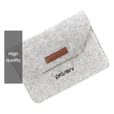 15.4'' Wool Felt iPad Pouch