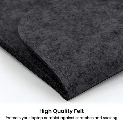 15.4″ Felt Tablet Document Sleeve with Pen Holder