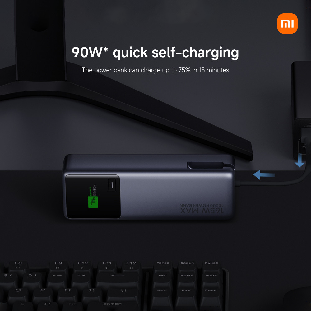 Xiaomi 165W Power Bank 10000 Integrated Cable