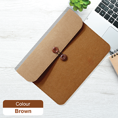 15.4” Duo Tone Felt Sleeve Pouch