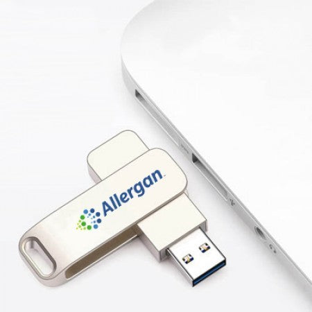 Metal Swing Silver USB flash drive - 16GB
