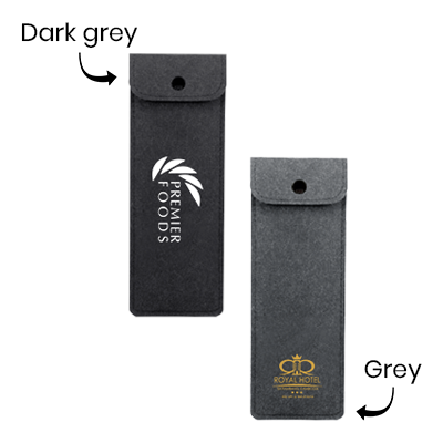 Snap Closure Felt Pouch