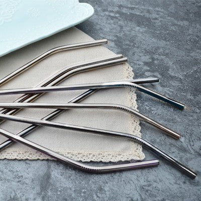 6mm Curve Stainless Steel Straw
