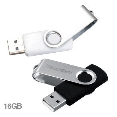 Metal Swivel Color Coated USB Flash Drive - 16GB