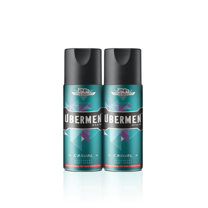 Pek Berkembar Semburan Badan Deodoran Gaya Ubermen 125ML