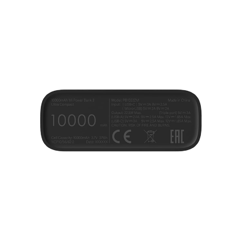 10000mAh Mi Powerbank 3 Ultra Compact