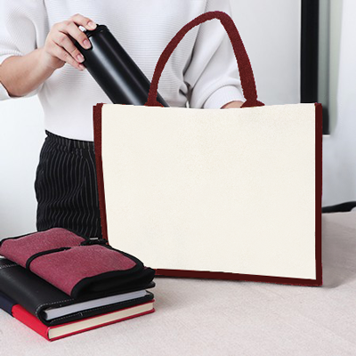 Colour Strip Laminated Canvas Bag - 10oz (400x330x160)