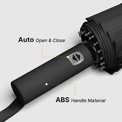 XIXILIA 23" Auto-Open 12 Panel Double Ribs Umbrella