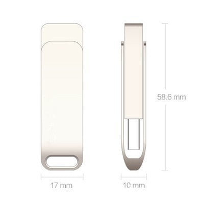 Metal Swing Silver USB flash drive - 32GB