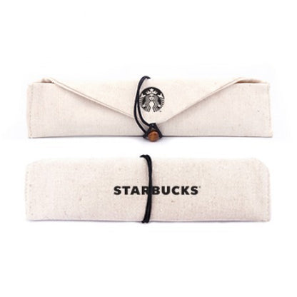 3-in-1 Rose Gold Cutlery and Straw Canvas Set