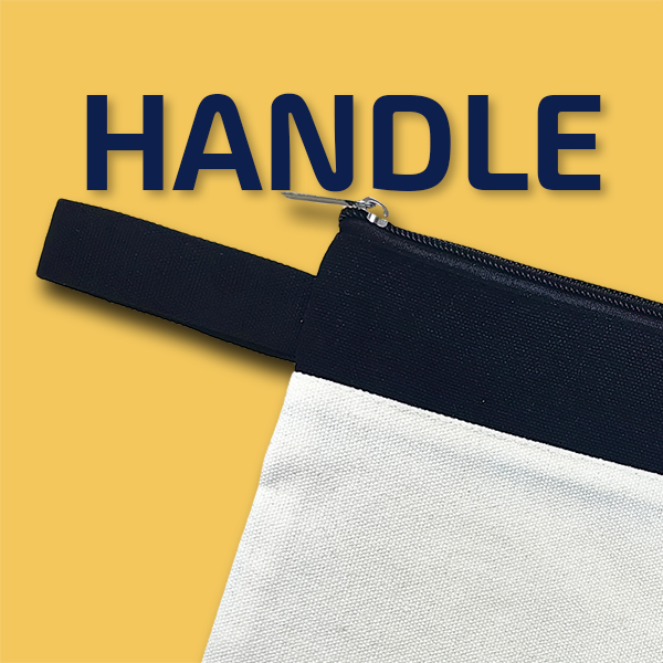 JIWA Canvas Zippered Pouch Travel Organizer - 12oz