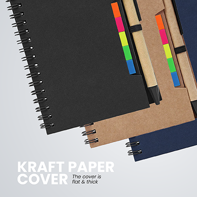 KRAFT Eco-Notebook with Pen