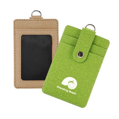 Korea Fabric ID Holder with Snap Closure