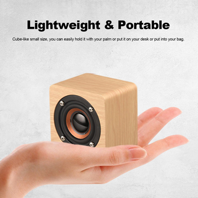 Mini Nelson Wooden Bluetooth Speaker - 400mAh Battery