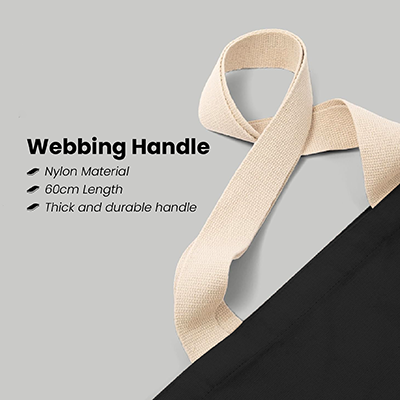 Colour Strip Black Canvas Bag V2 – 10oz (400x350x100)