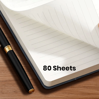 Duo Tone PU A5 Notebook with Pen Loop