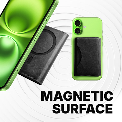 TRIFOLD PU Magnetic Wallet with RFID Block