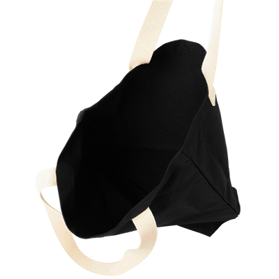 Colour Strip Black Canvas Bag – 10oz (340x310x100)