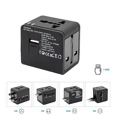 EASY Travel Adapter 1 USB + 1 Type-C Charger
