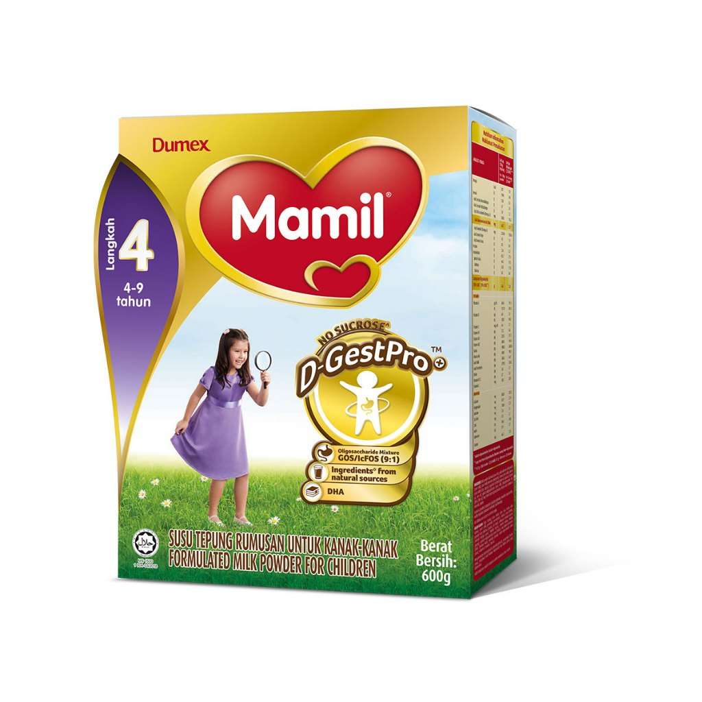 Dumex Mamil Langkah 4 Formula Susu Pembesaran 4-9 tahun